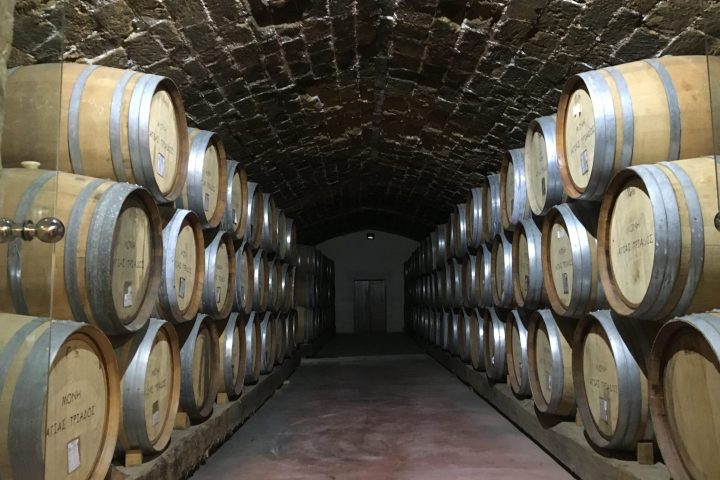 a close up of a barrel